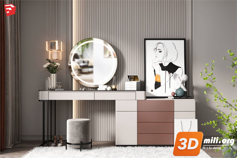 Dressing Table Skp Files 